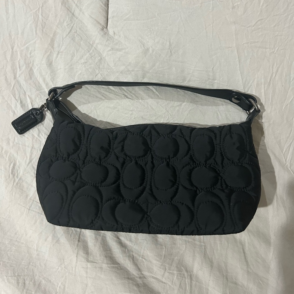 Coach Black Quilted Shoulder Bag